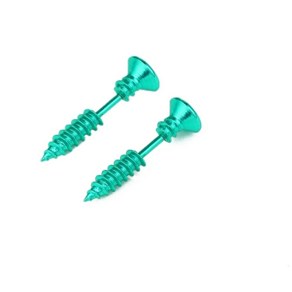 Screw stud earrings